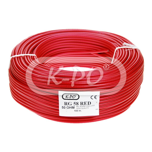 K-PO - RG 58 RED MIL-C-17